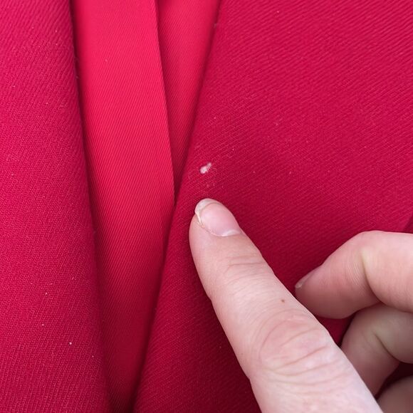 Vintage Talbots Red 100% Wool Blazer Single Breasted Size 10 - Picture 7 of 9